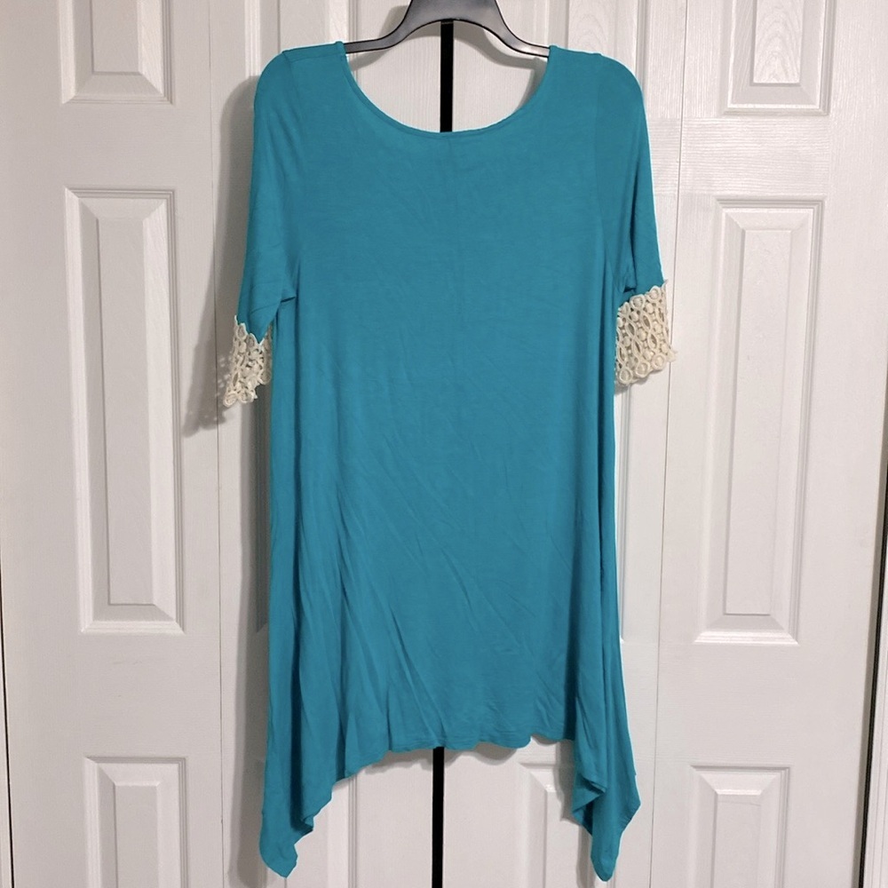 Cezanne lightweight knit tunic beach cover short dress size 3X